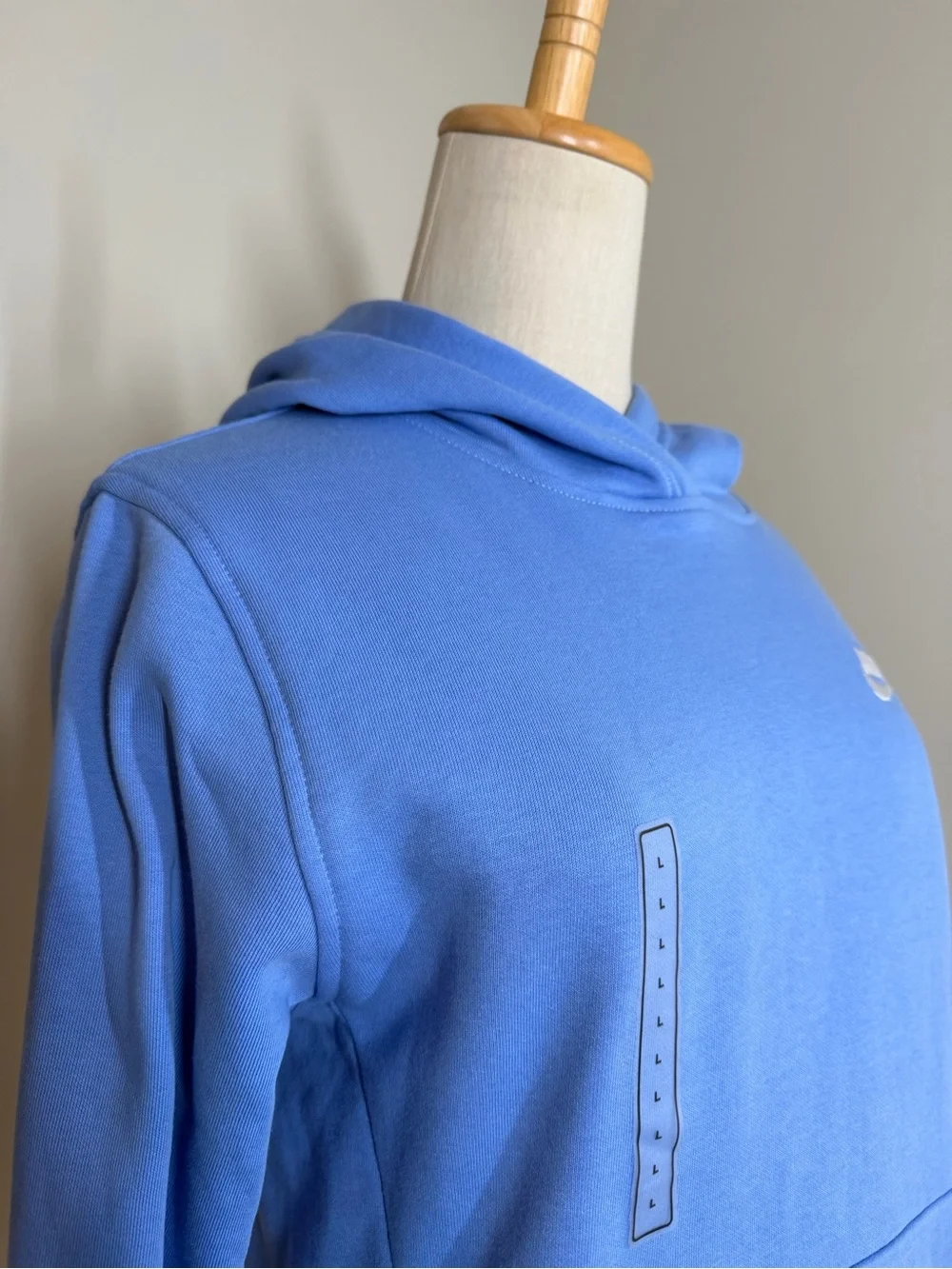 NEW Nike Sportswear Club Boys Lt. Blue -SZ L- Fleece Pullover Hoodie Sweatshirt